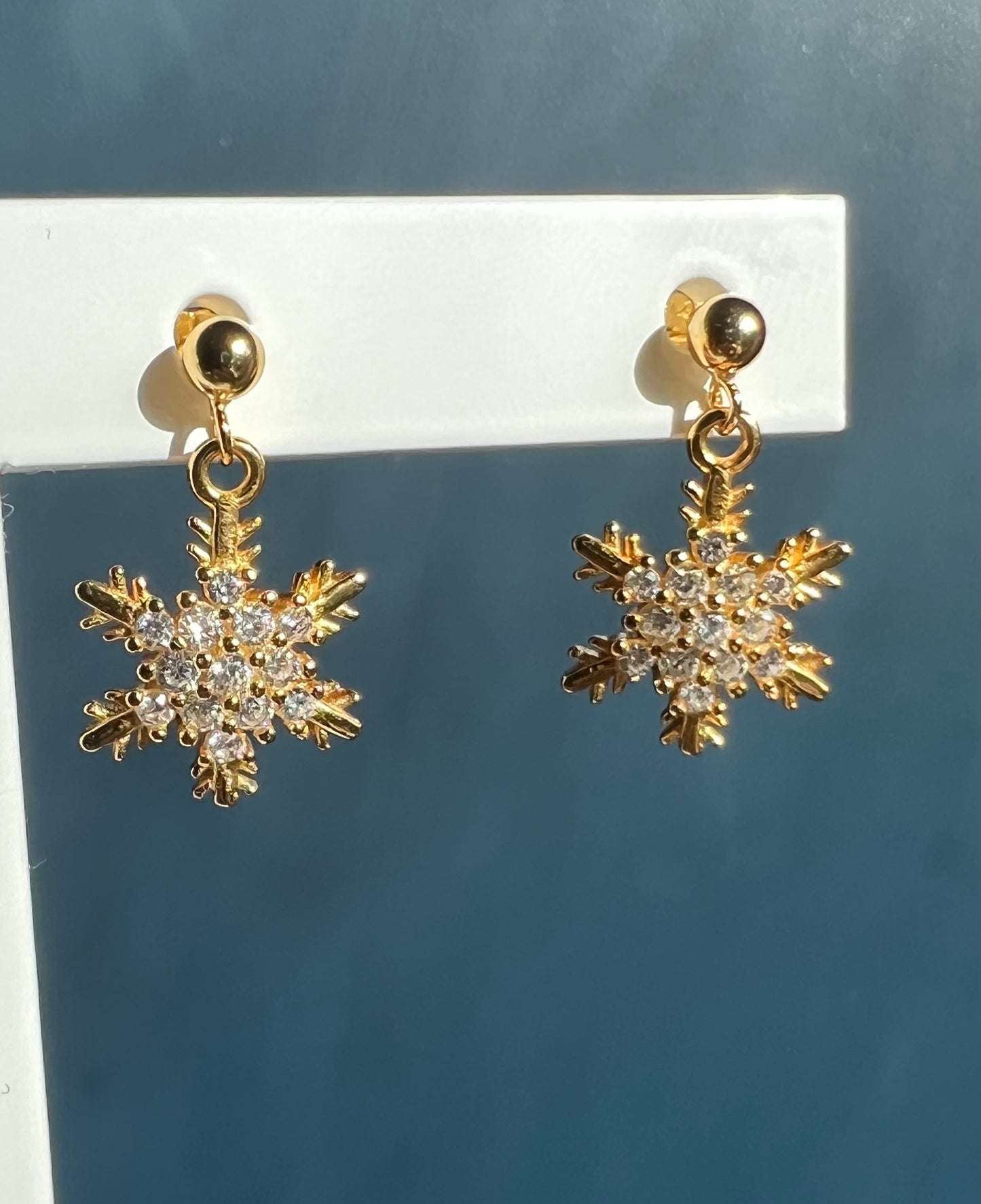 Sparkly Snowflake Earrings