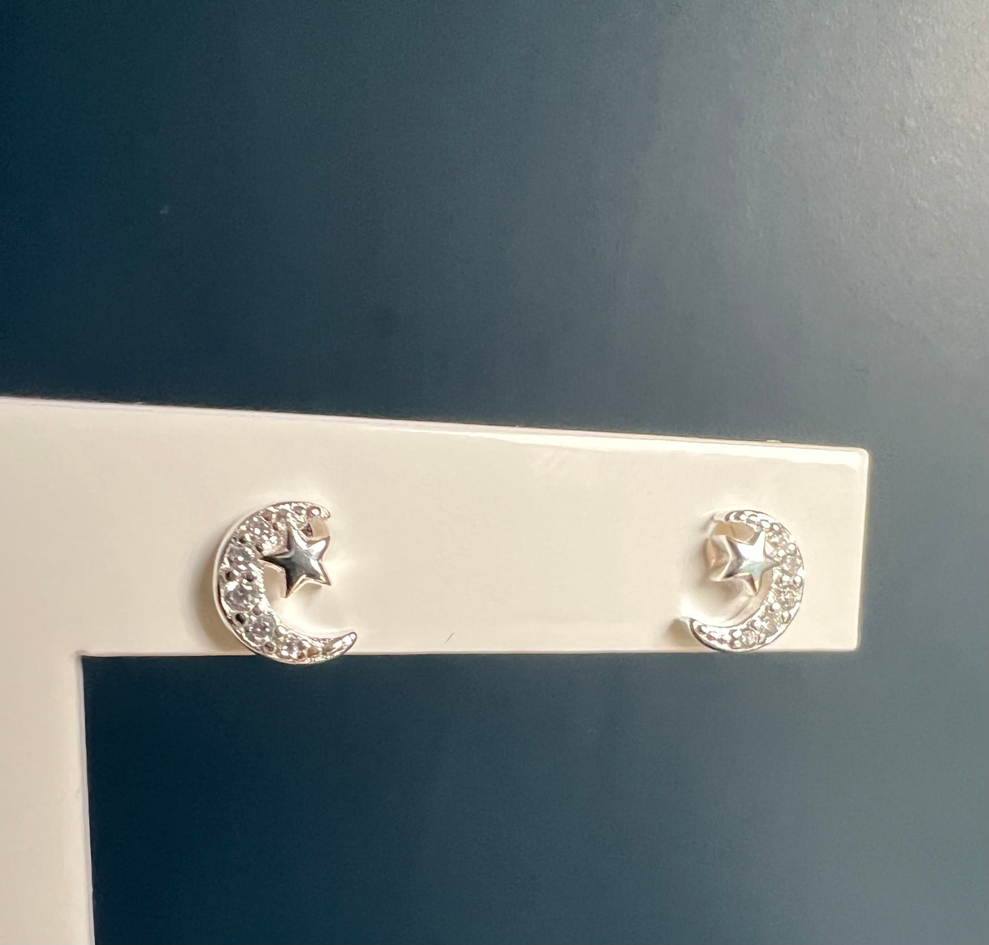 Sparkly Star & Moon Studs