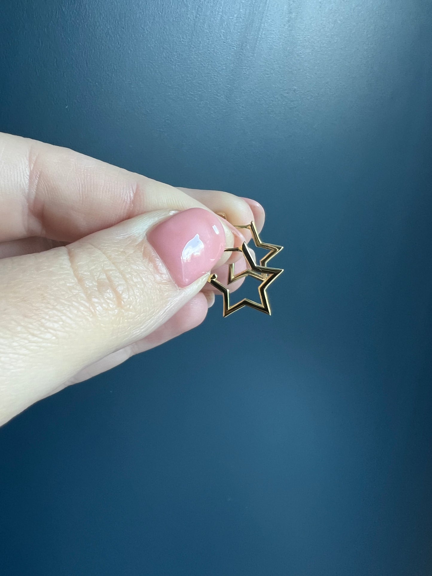 Small Star Stud Hoops