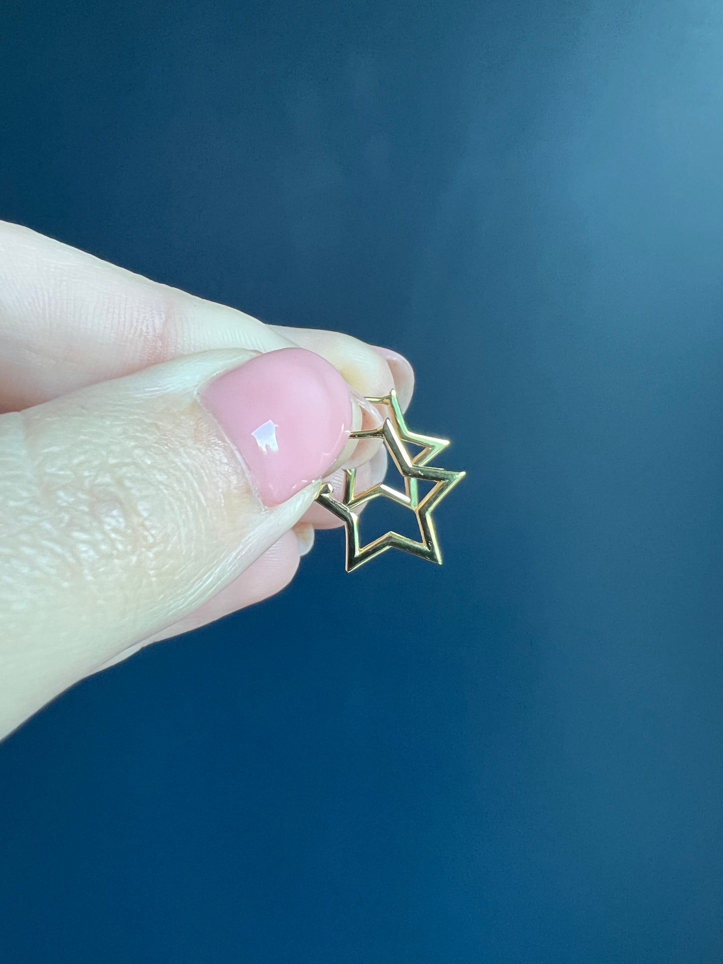 Small Star Stud Hoops