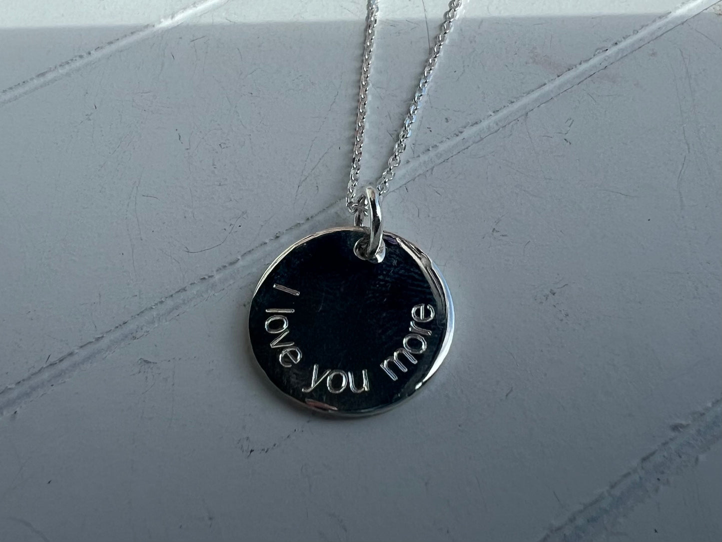 Engraved Circle Necklace