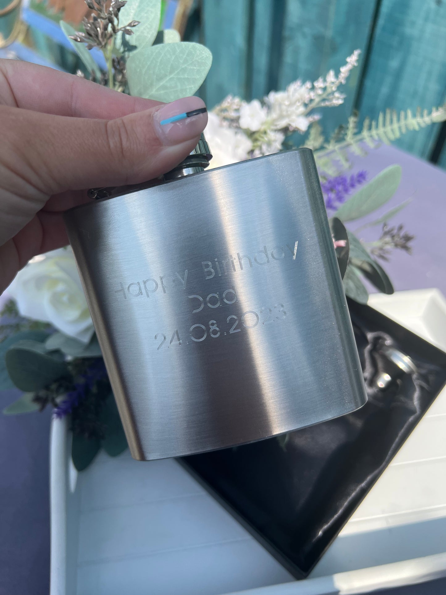 6oz Engraved Hip Flask