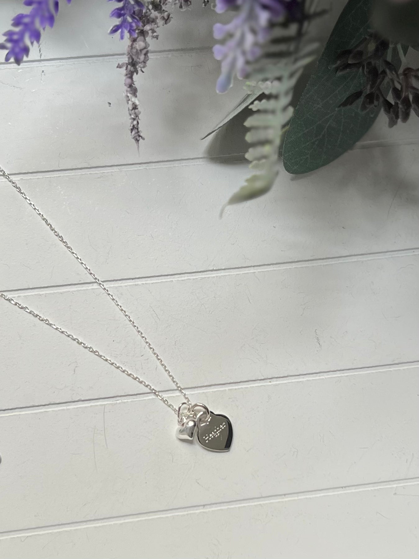 Engraved Heart Name Necklace