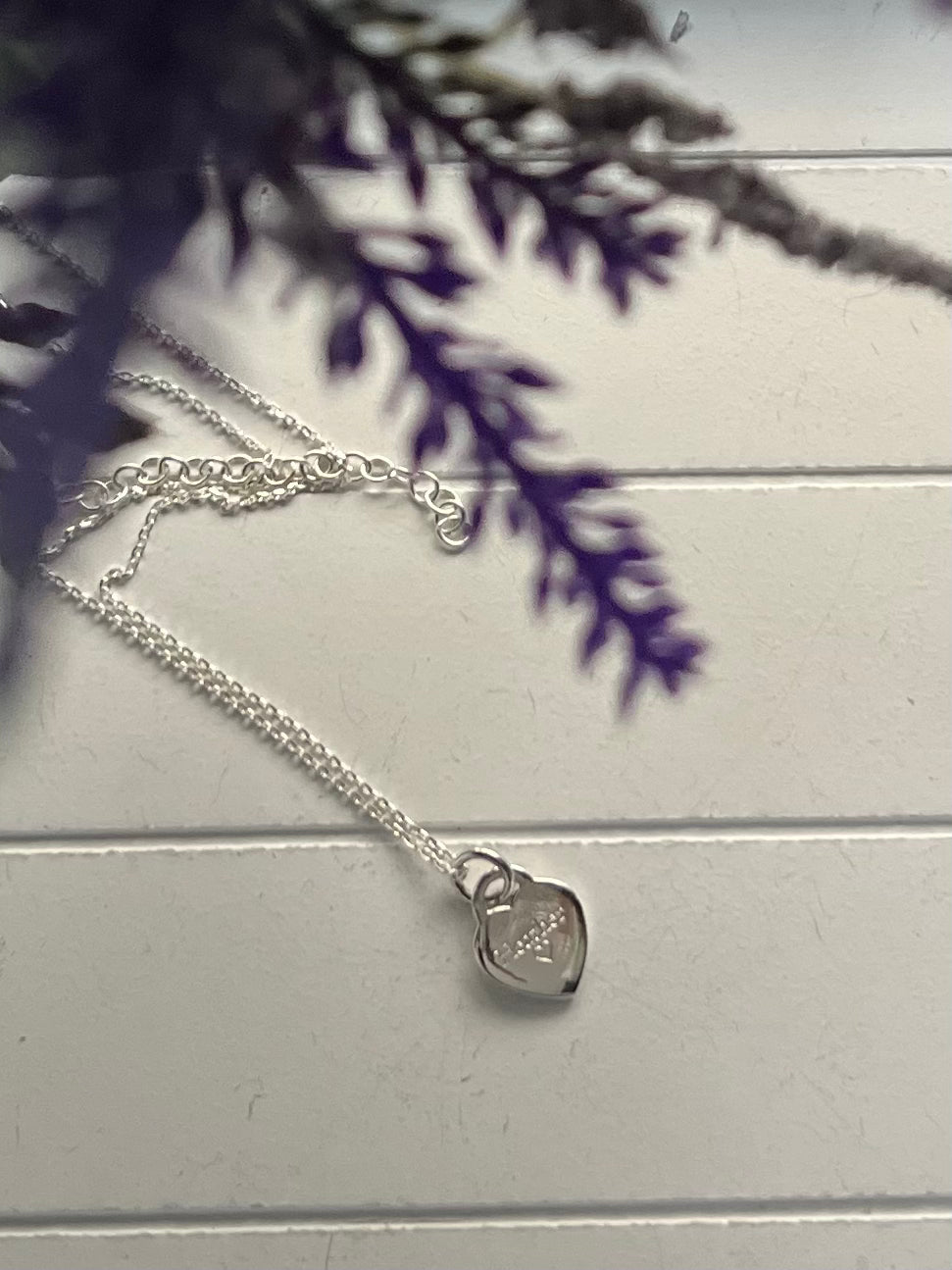 Engraved Heart Name Necklace