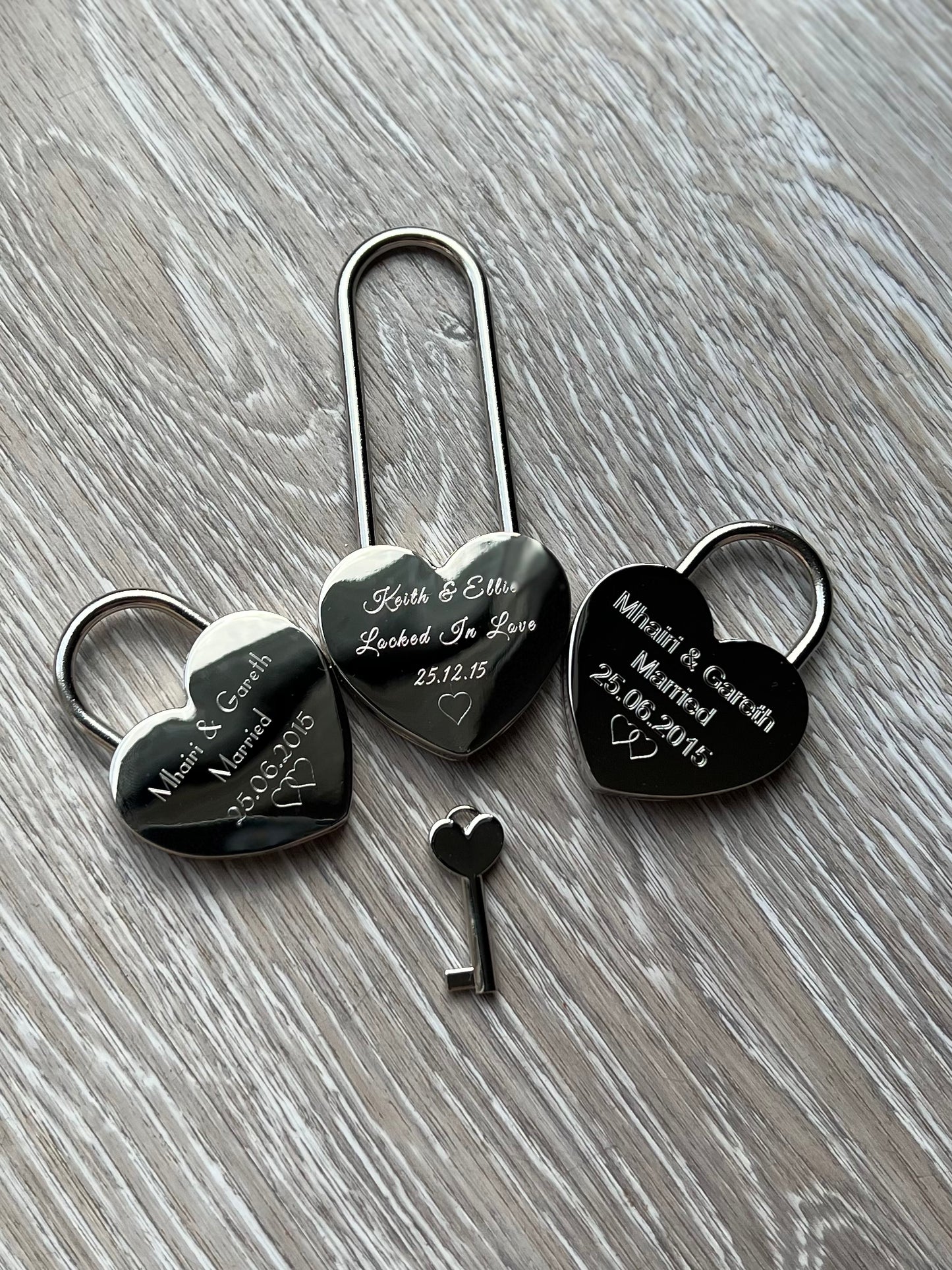 Engraved Short Love Lock