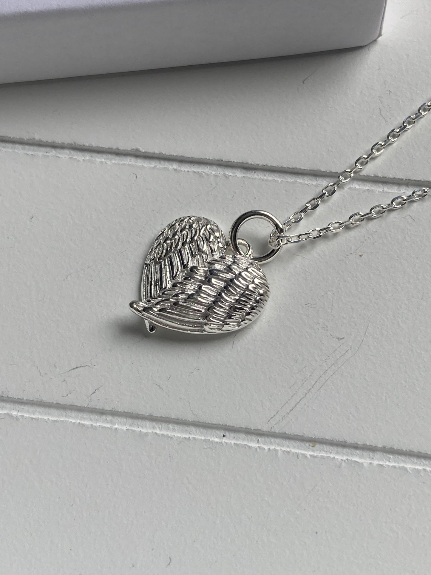 Angel Wings Heart Necklace