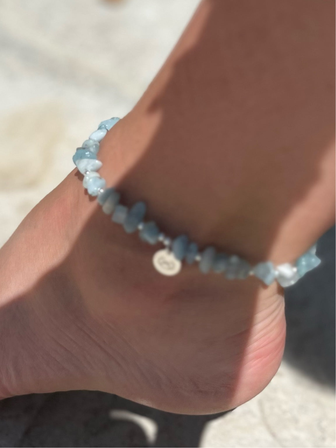 Maree Anklet - Aquamarine