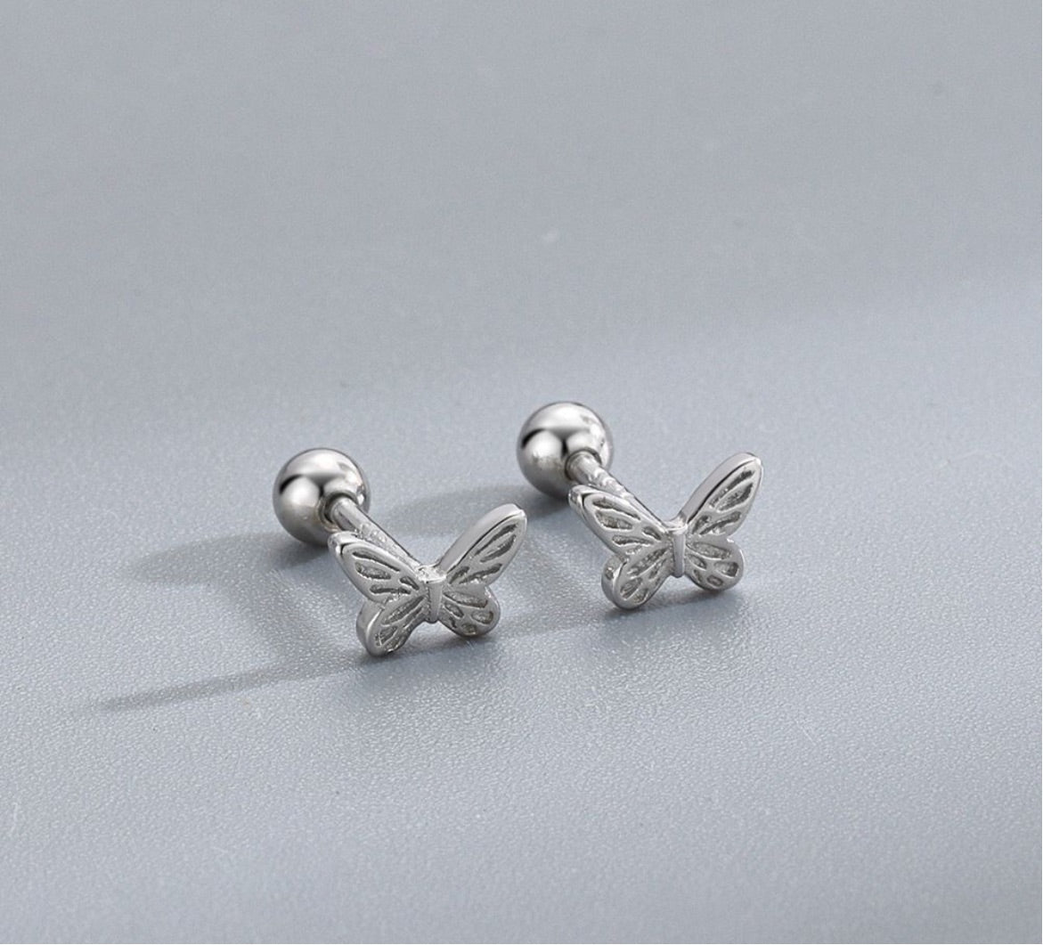 Butterfly Ball Back Earring (Single)