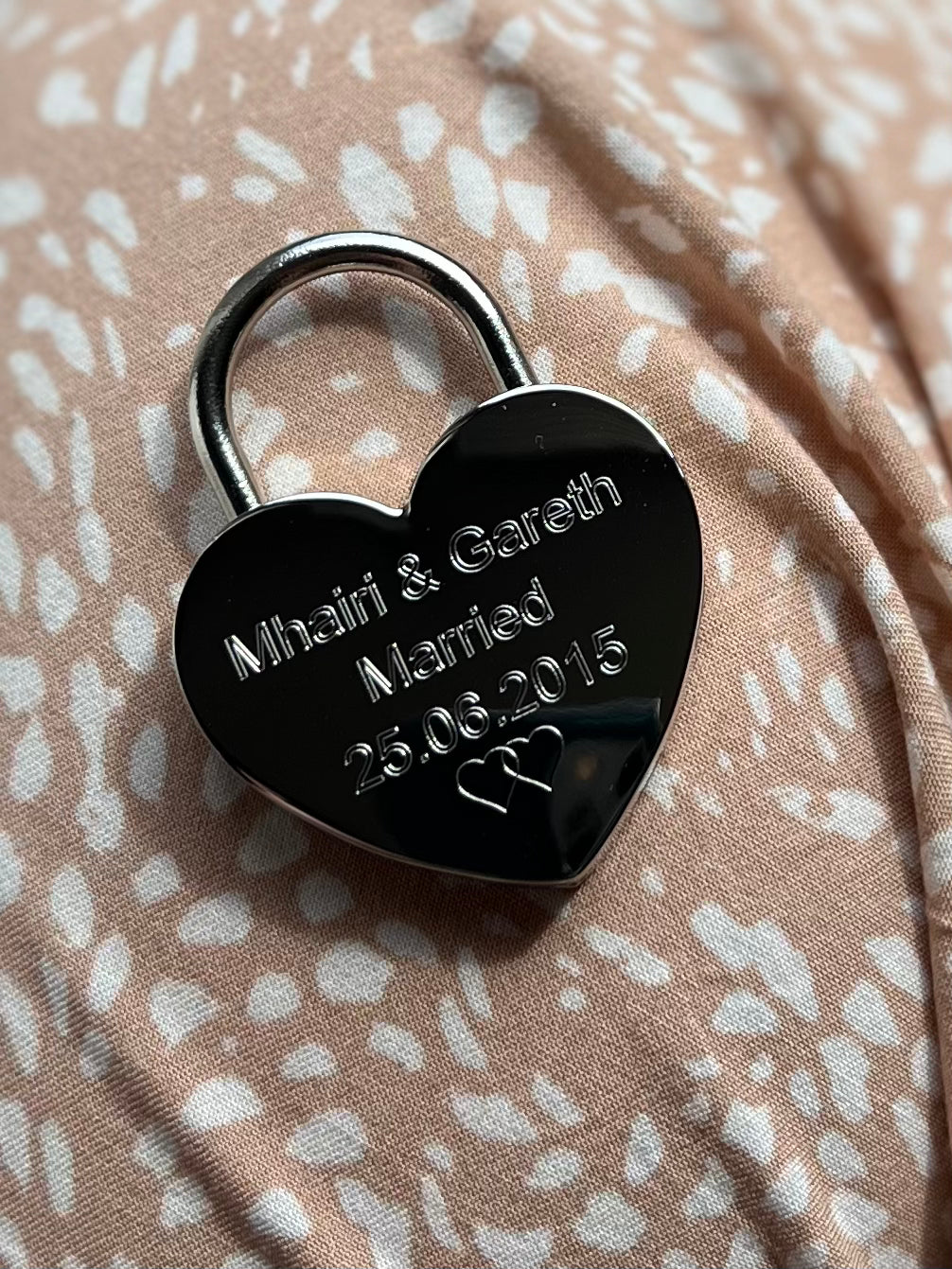 Engraved Short Love Lock