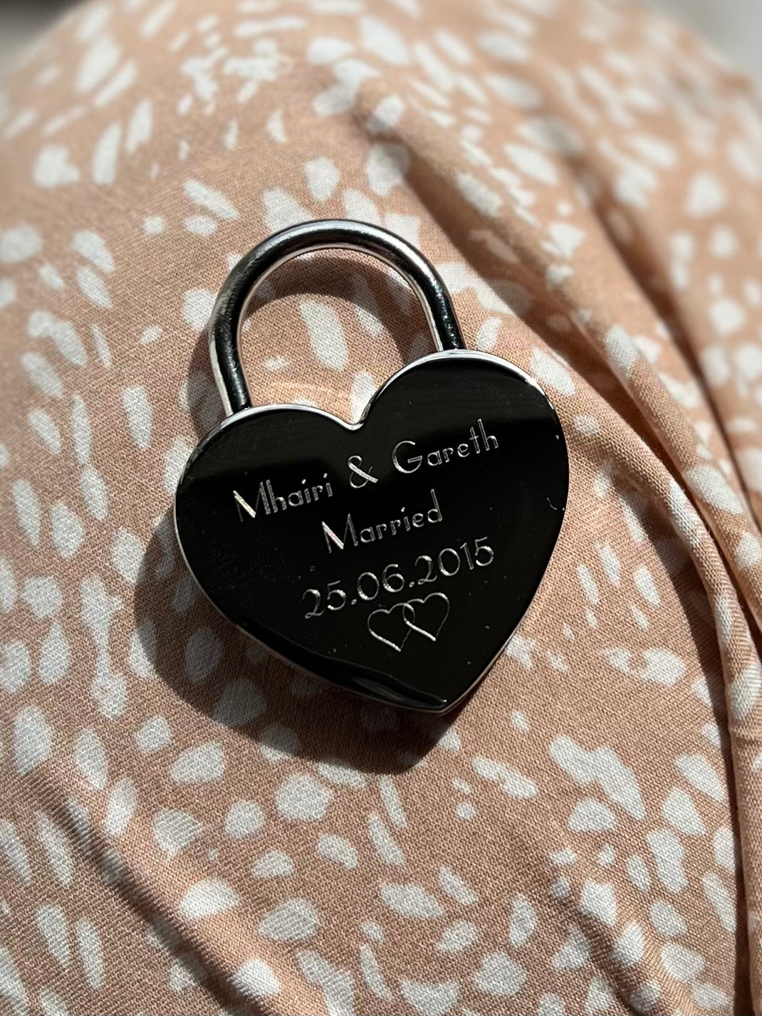 Engraved Short Love Lock