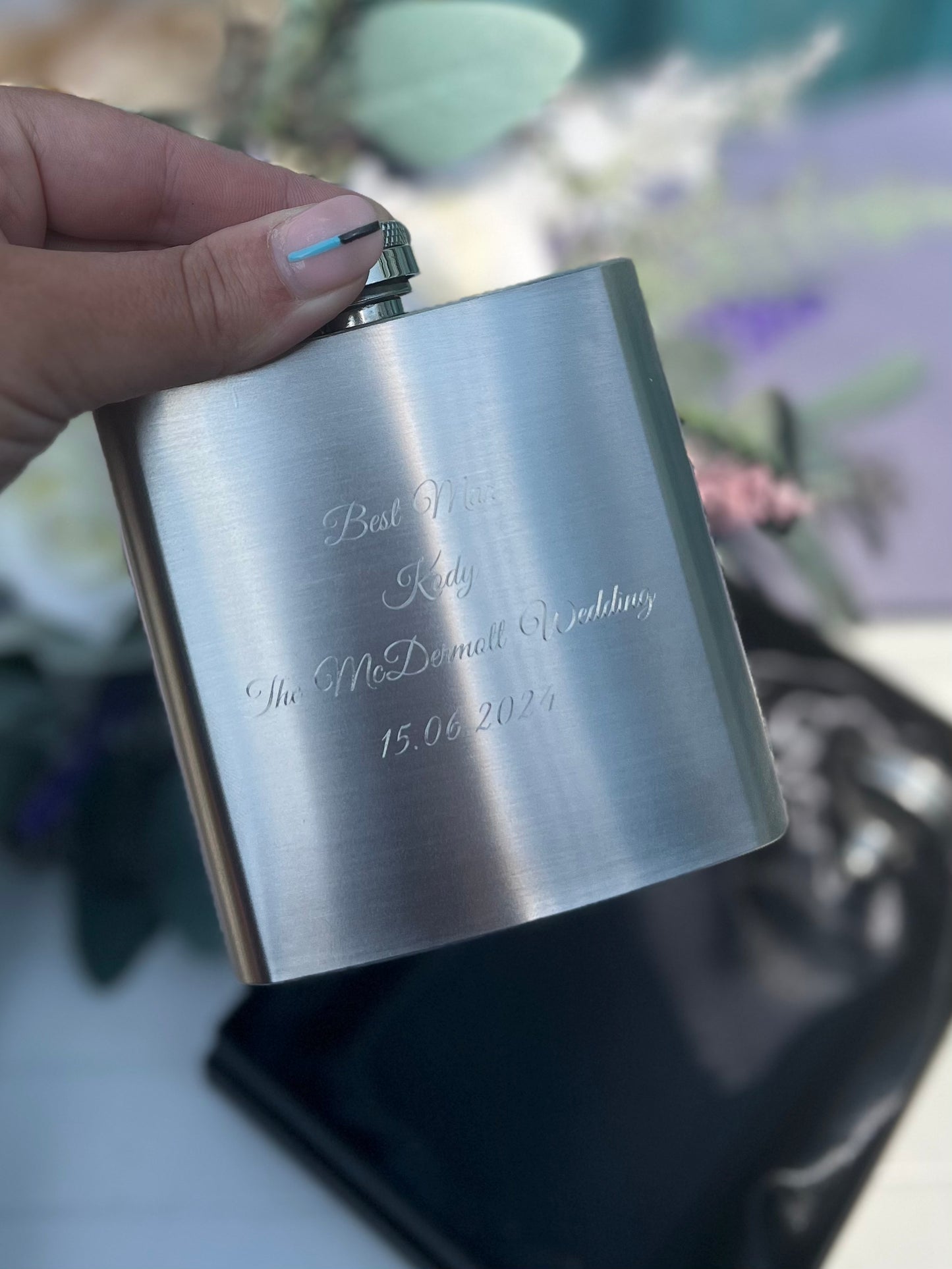 6oz Engraved Hip Flask