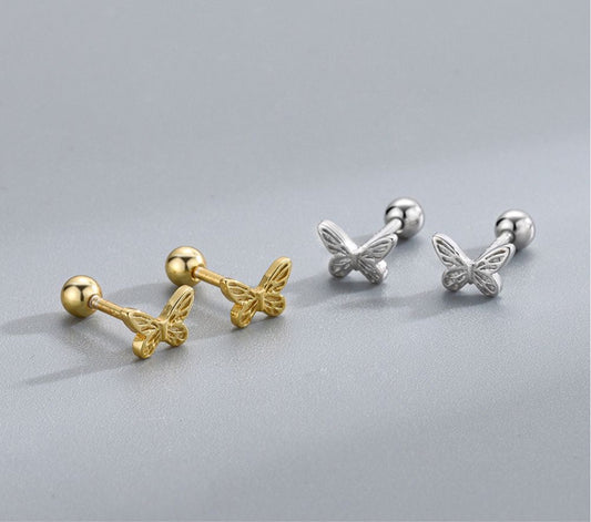 Butterfly Ball Back Earring (Single)