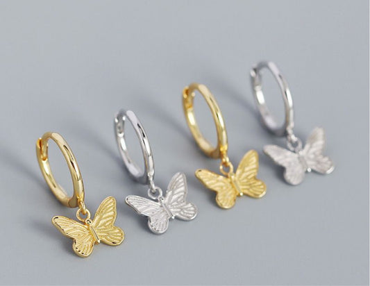 Butterfly Huggies - Gold/Silver