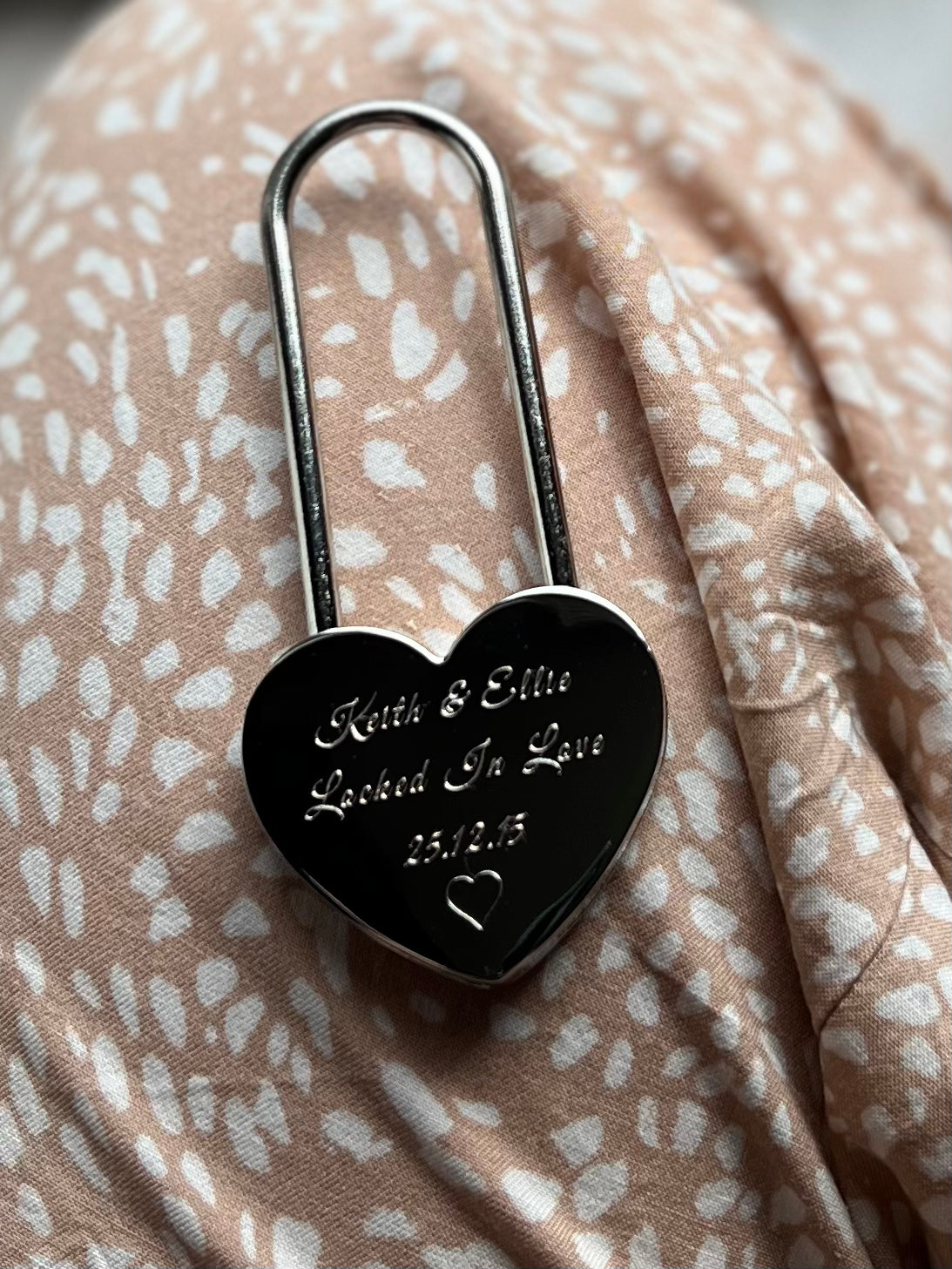 Engraved Short Love Lock