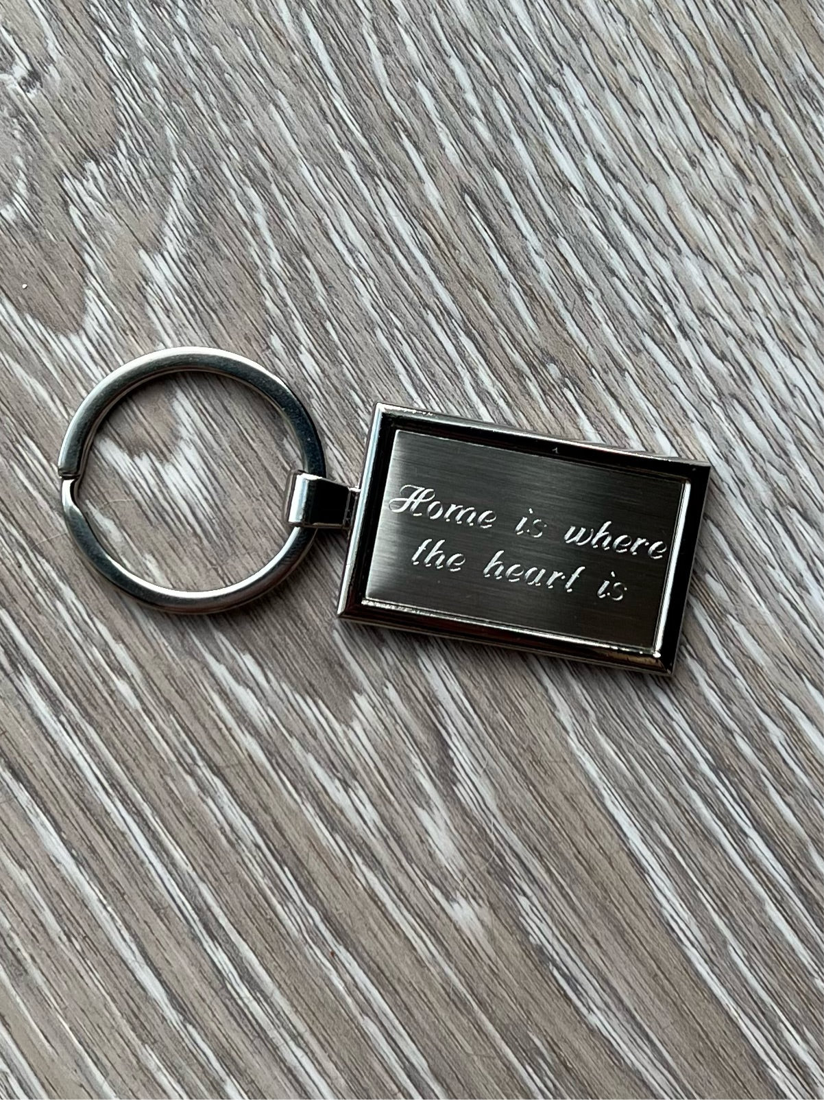 Engraved Rectangular Keyring