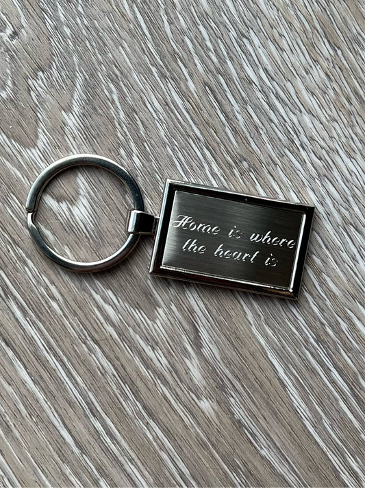 Engraved Rectangular Keyring