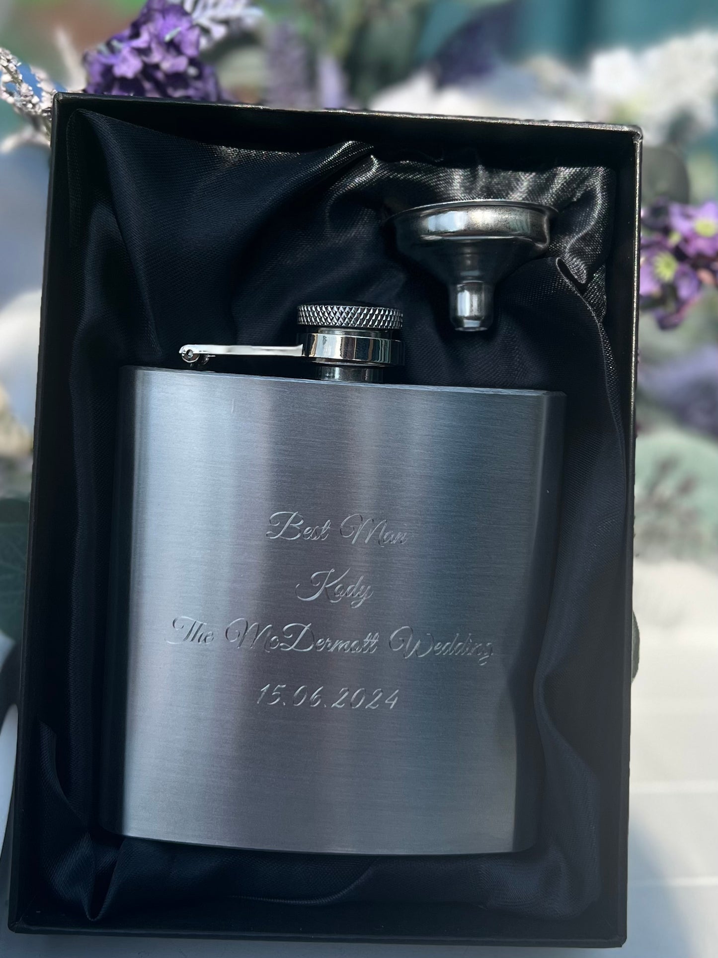 6oz Engraved Hip Flask