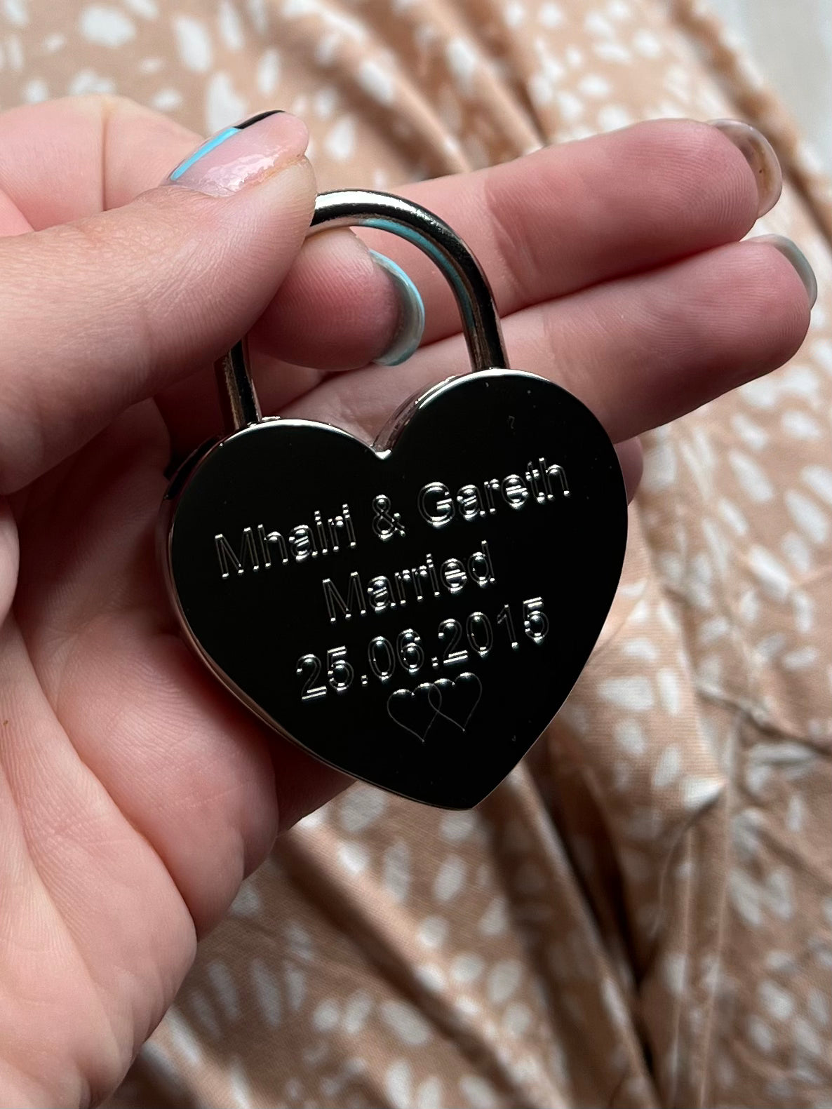 Engraved Short Love Lock