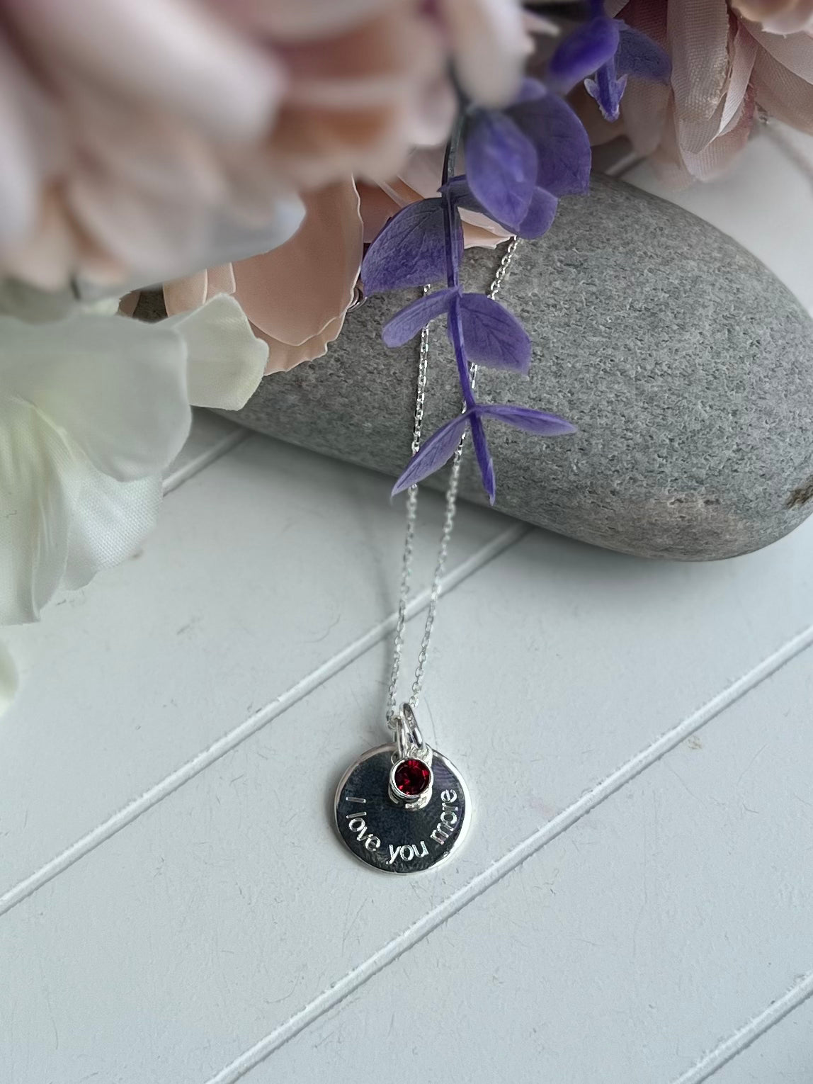 Engraved Circle Necklace