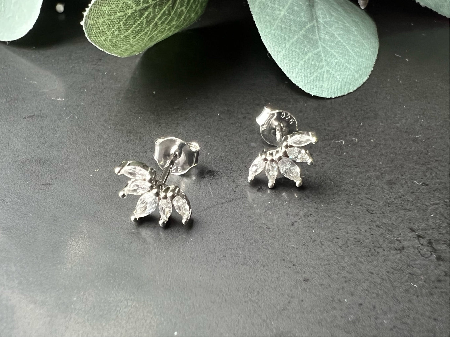 Sparkly Petal Earrings