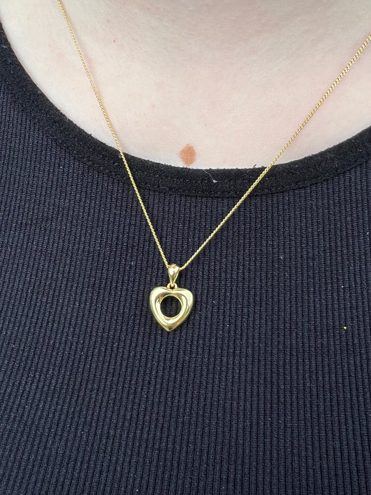 Open Heart Necklace - Gold or Silver