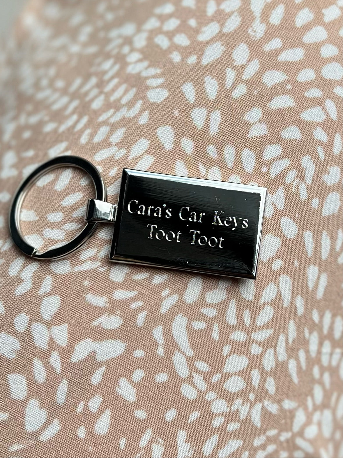 Engraved Rectangular Keyring