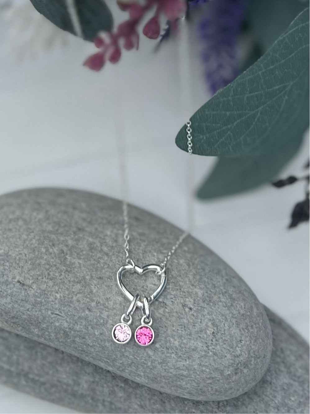 Heart Birthstone Necklace