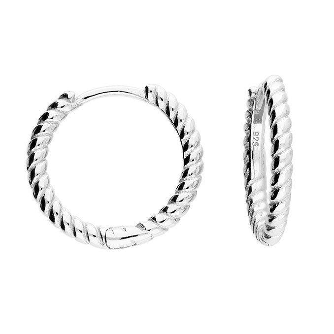 Twisted Hoop Earrings