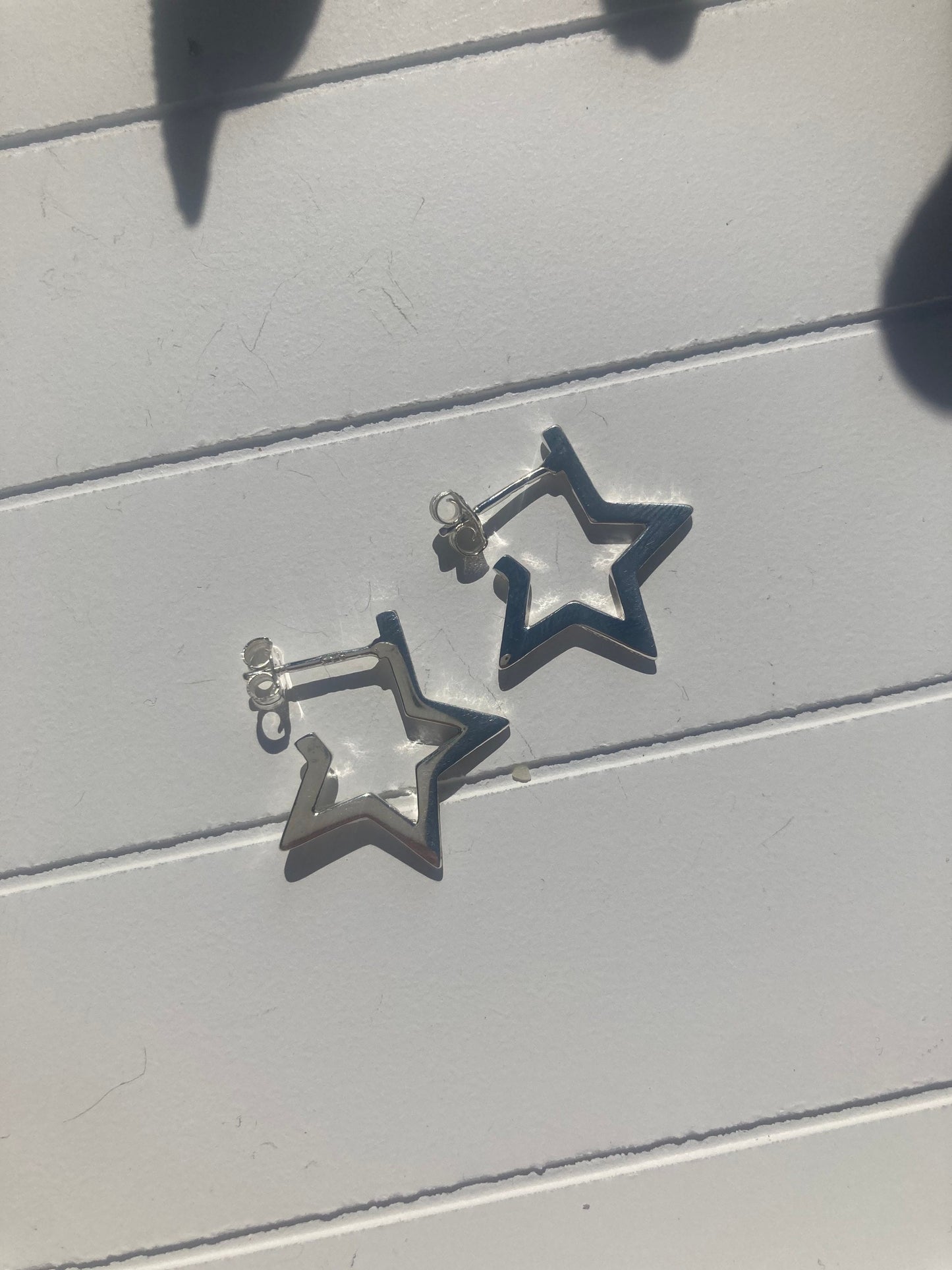 Textured Star Stud Earrings