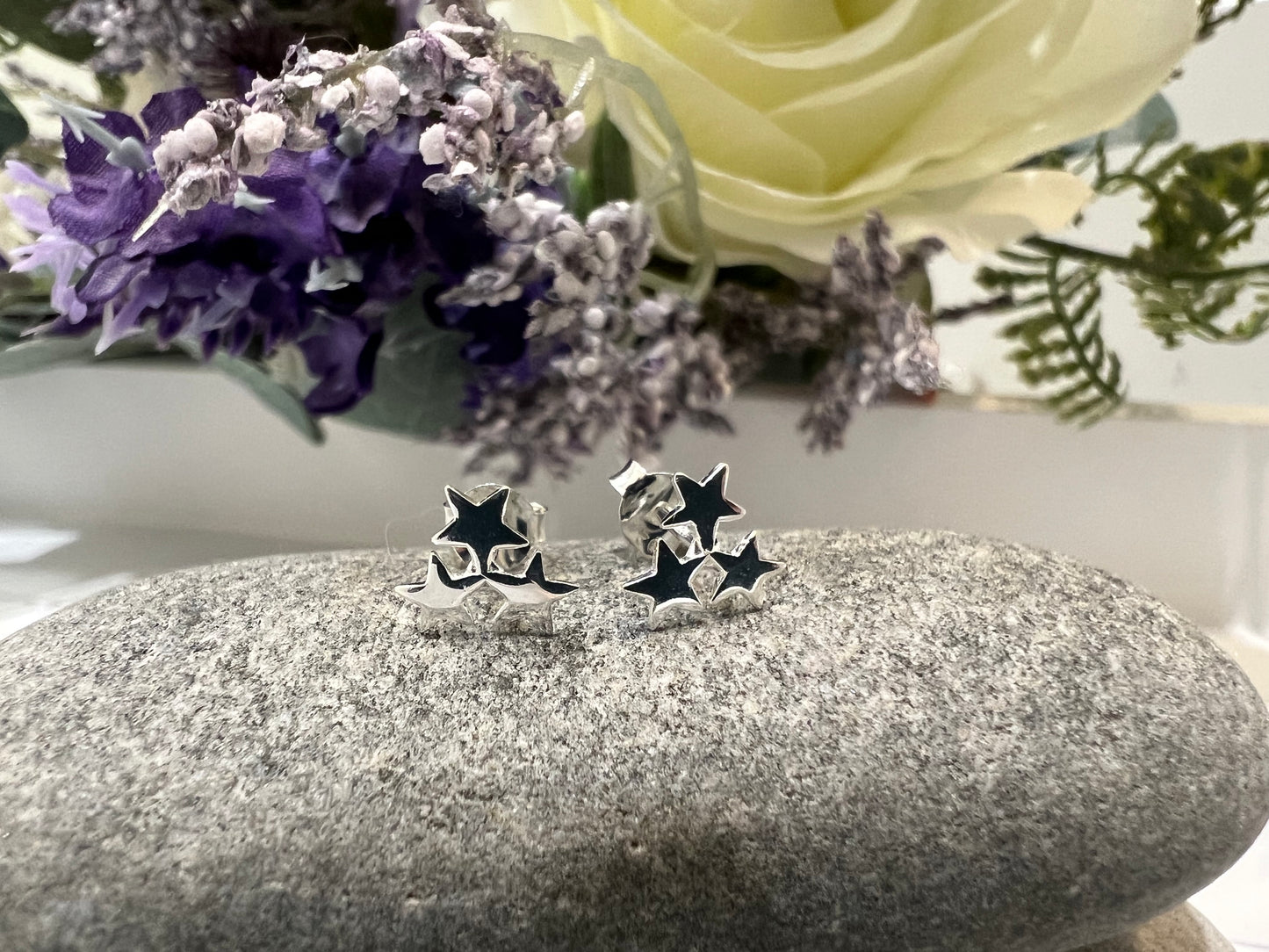 Triple Star Studs